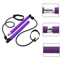 Load image into Gallery viewer, Fitness Yoga Pilates Bar Portable Gym Accessories Sport Elastic Bodybuilding Resistance Bands For Home Trainer Workout Equipment